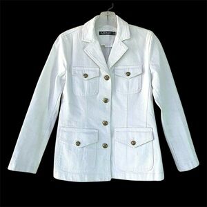 Lauren Ralph Lauren Women's White Denim Jacket